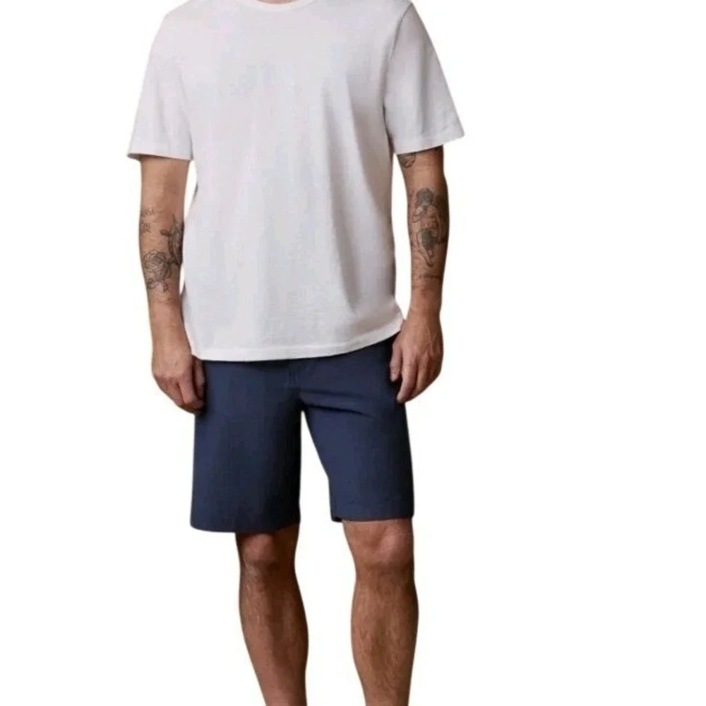 FAHERTY Coolmax All Day Shorts‎ Mens 40 Navy Blue 9 Inch Golf Beach NEW